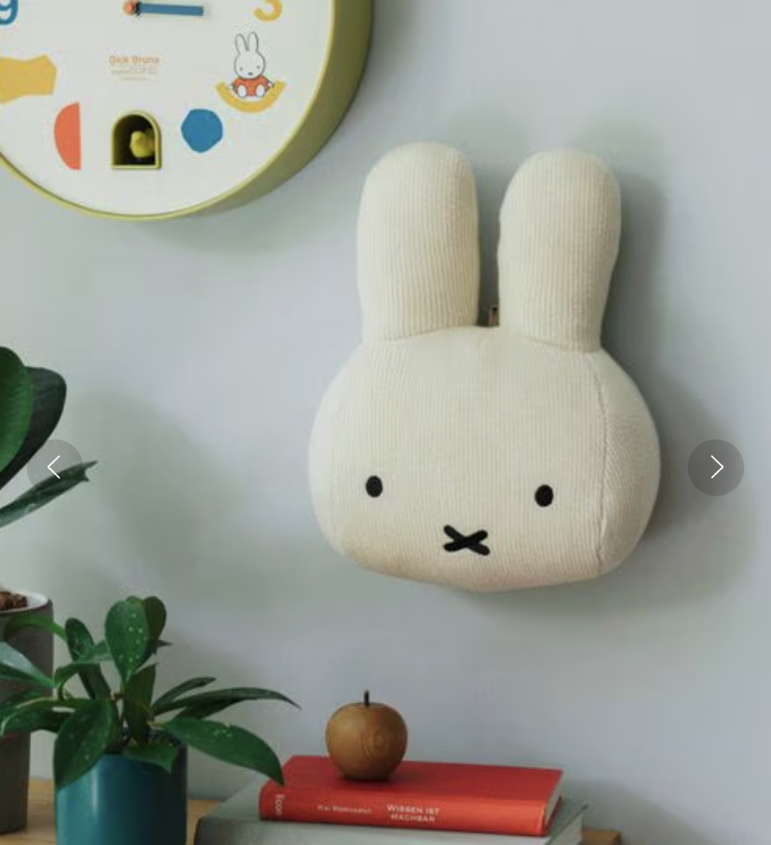 🐰現貨 - miffy X Studio Clip  限定 ～ miffy 頭 Cushion （ 可掛牆當裝飾 )