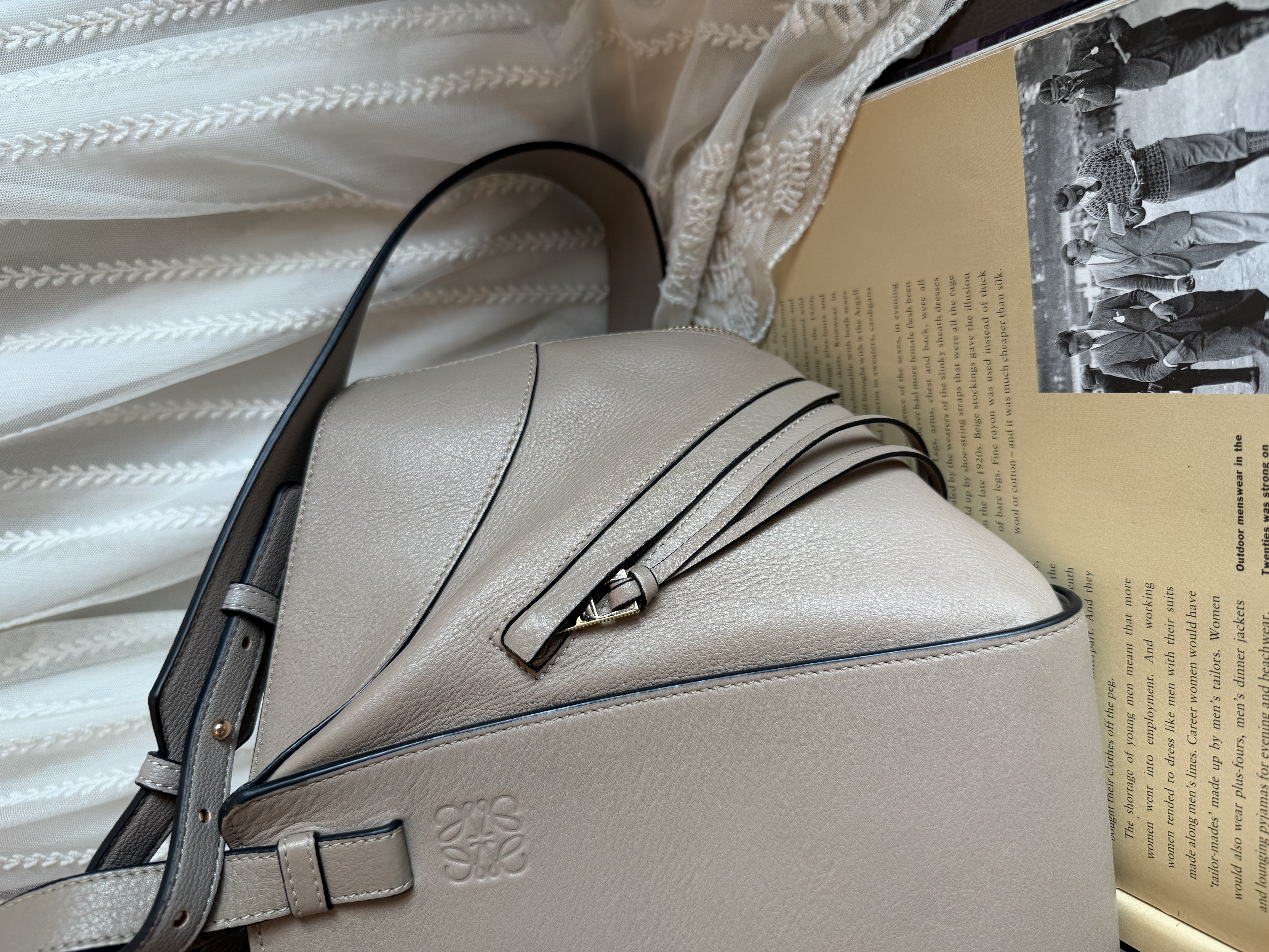 Loewe Hammock grey leather bag / shoulder bag handbag crossbody bag