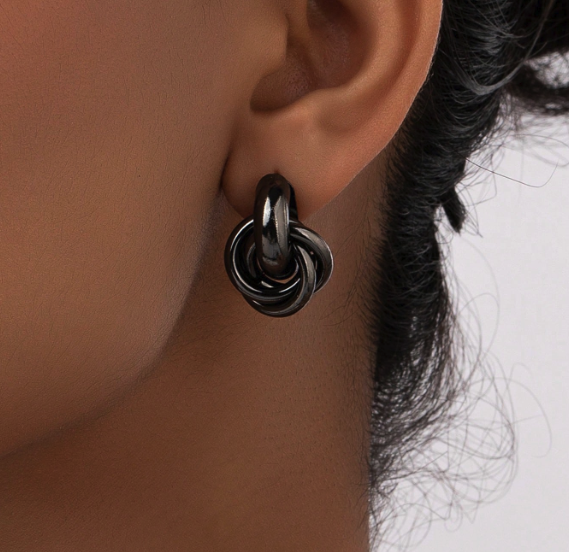 Twist Link Knot Earrings
