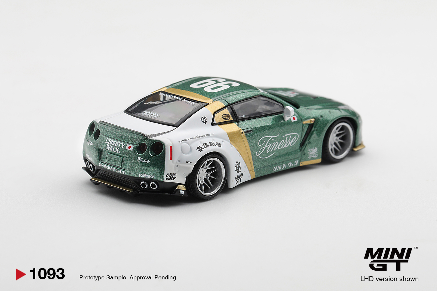 （預訂 Pre Order) MINI GT ( MGT01093-L ) Nissan GT-R (R35) LB★WORKS Type 1, Custom Ducktail Auto Finesse