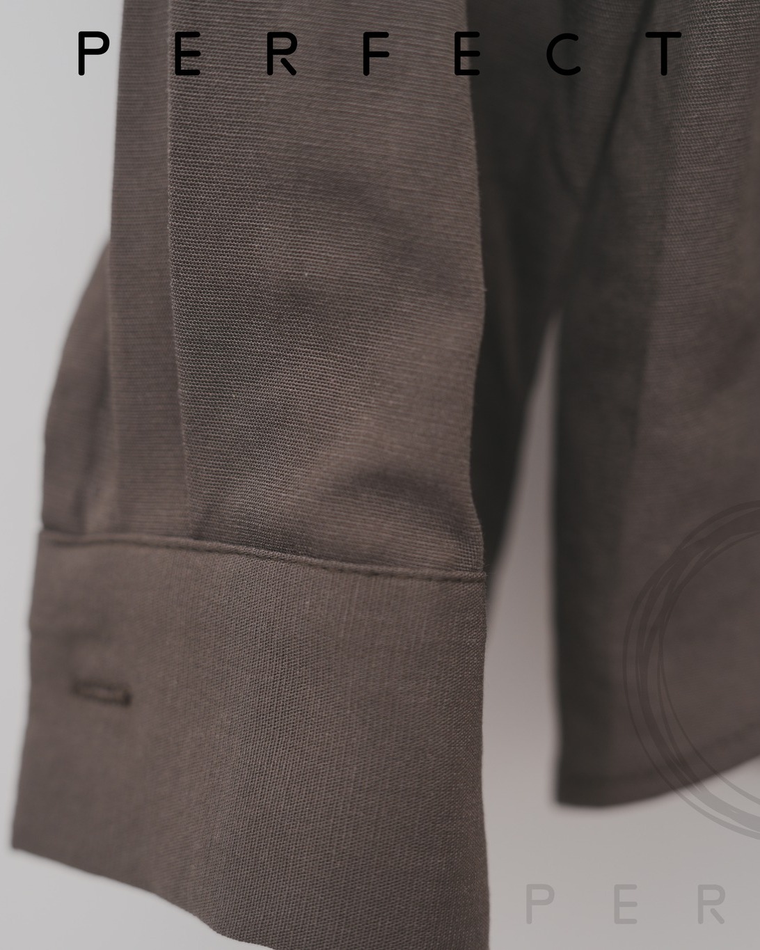 T0020_百搭氣質背心連恤衫兩件套 (橄欖綠色)