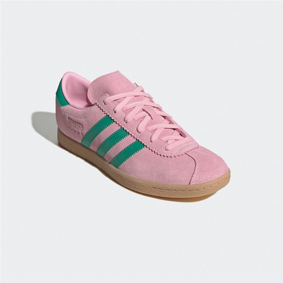 Adidas Stadt 系列 粉底綠色運動休閒鞋