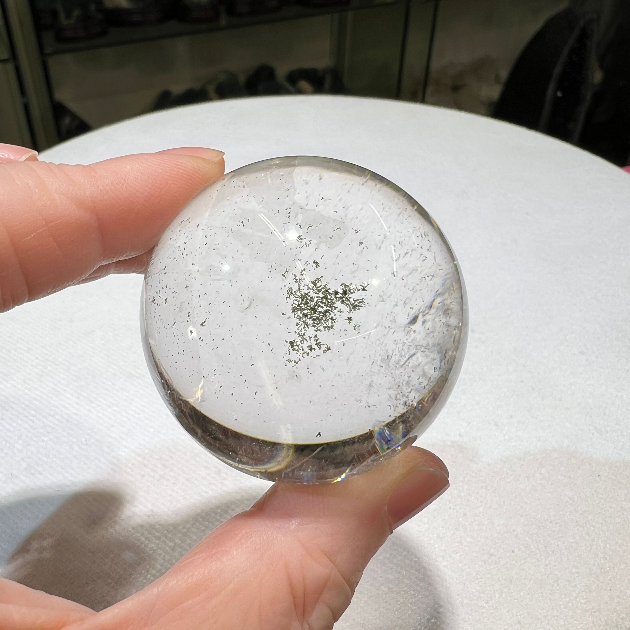 白水晶球 4.5 cm+/- (不連座) #CA0044