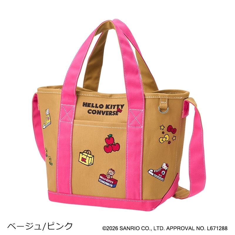 🎀【預訂】CONVERSE × Kitty Canvas Tote Bag Pink