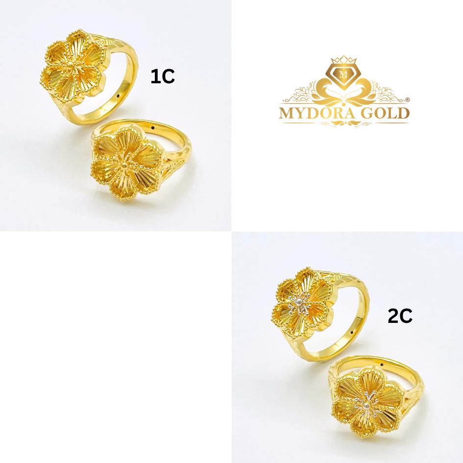 MYDORA Cincin Bunga Seri Emas (5G) l EMAS 916/22K