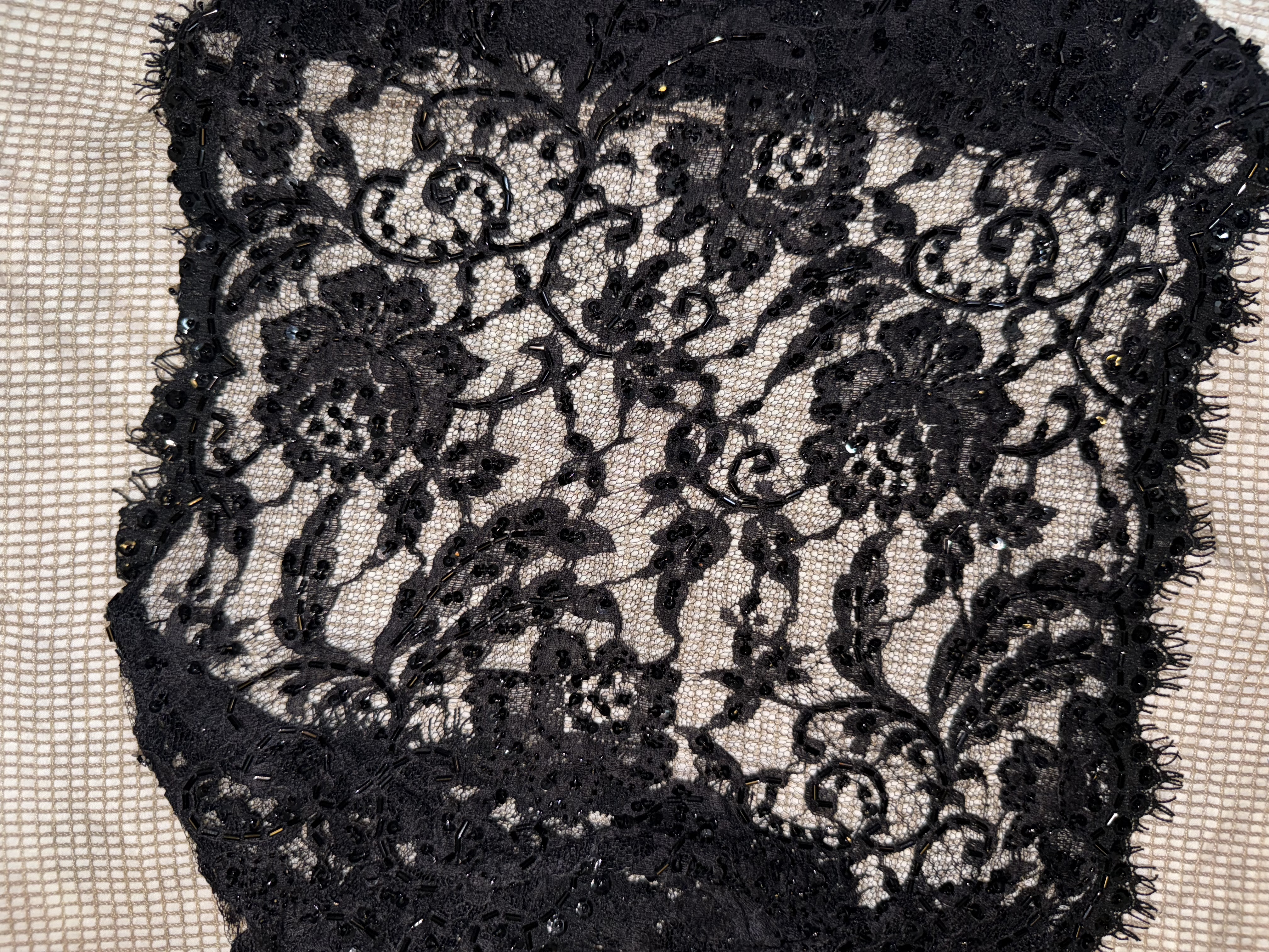 Black Lace Cropped Shrug