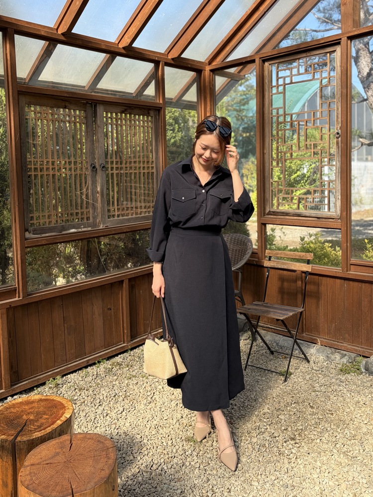 The Colette Wrap Set (Navy)