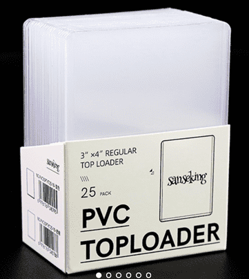 Sanseking TCG Card Game - Toploader Clear (Pokemon/One Piece/Digimon/Gundam..)