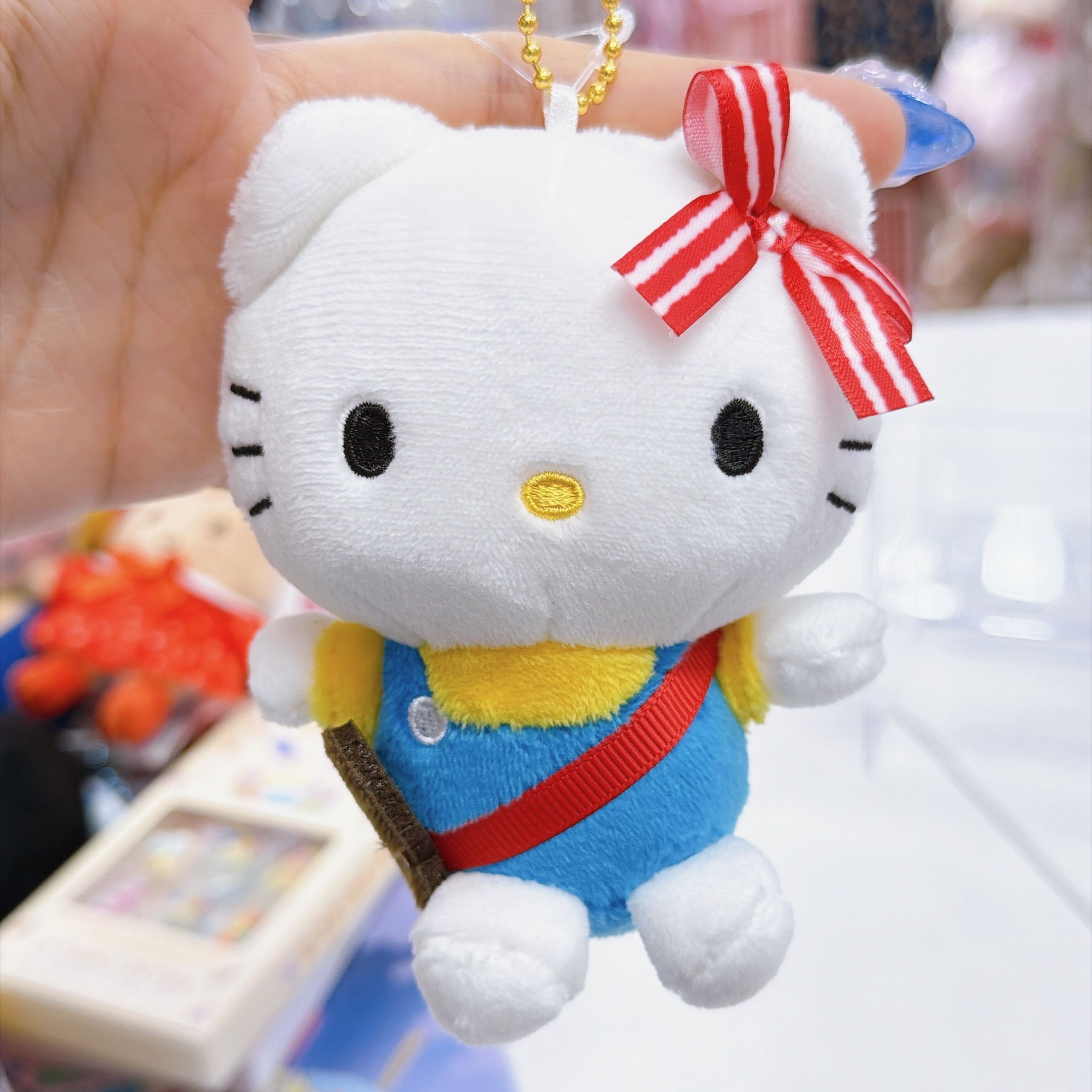 日本直送Sanrio  Hello Kitty jacky 熊仔 合作系列公仔掛飾