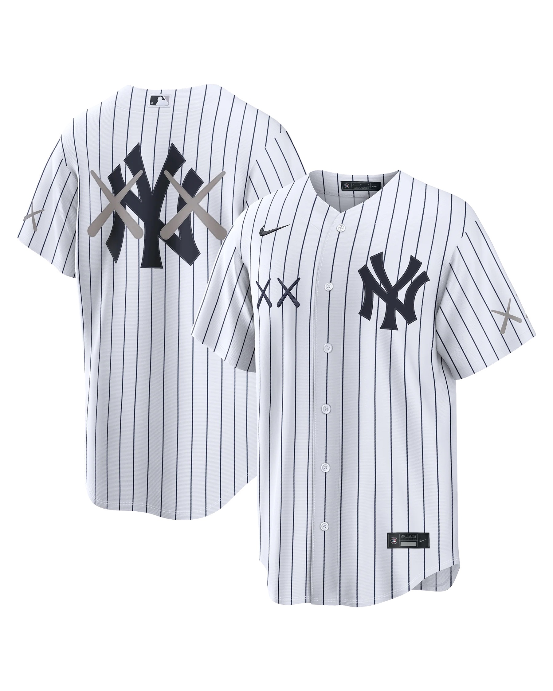 KAWS X Nike MLB Stadium Jersey New York Yankees Mens