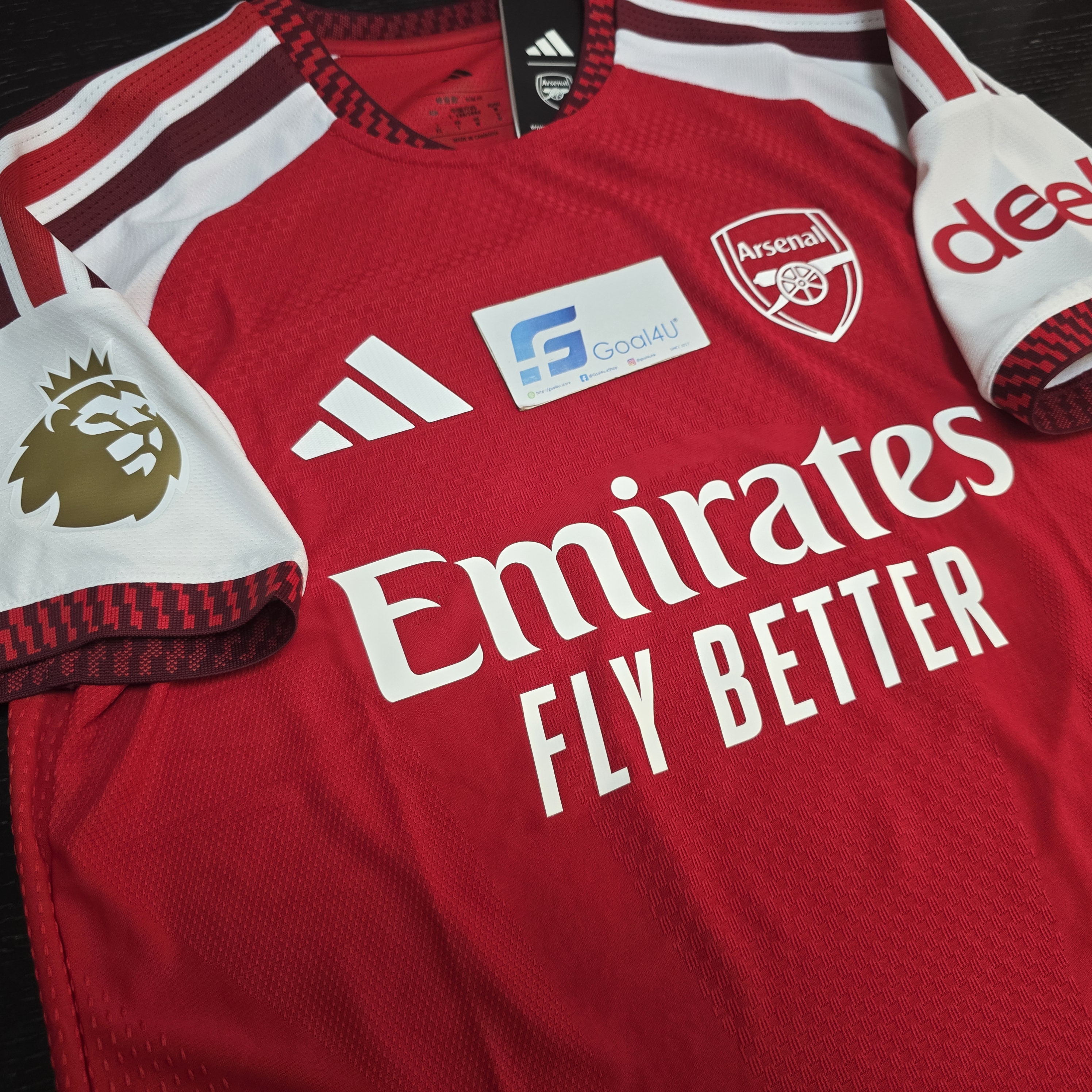 🔴⚪融合酋長球場建築美學 Adidas Arsenal 阿仙奴 2026-27 主場 Authentic 球員版球衣 (可加印字章) JZ3165