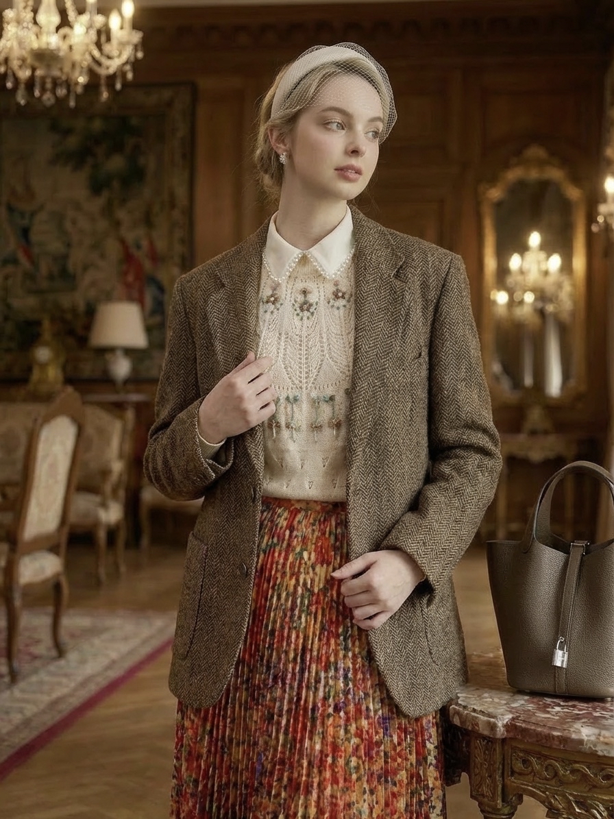 Herringbone英國製人字呢絨英倫復古西裝