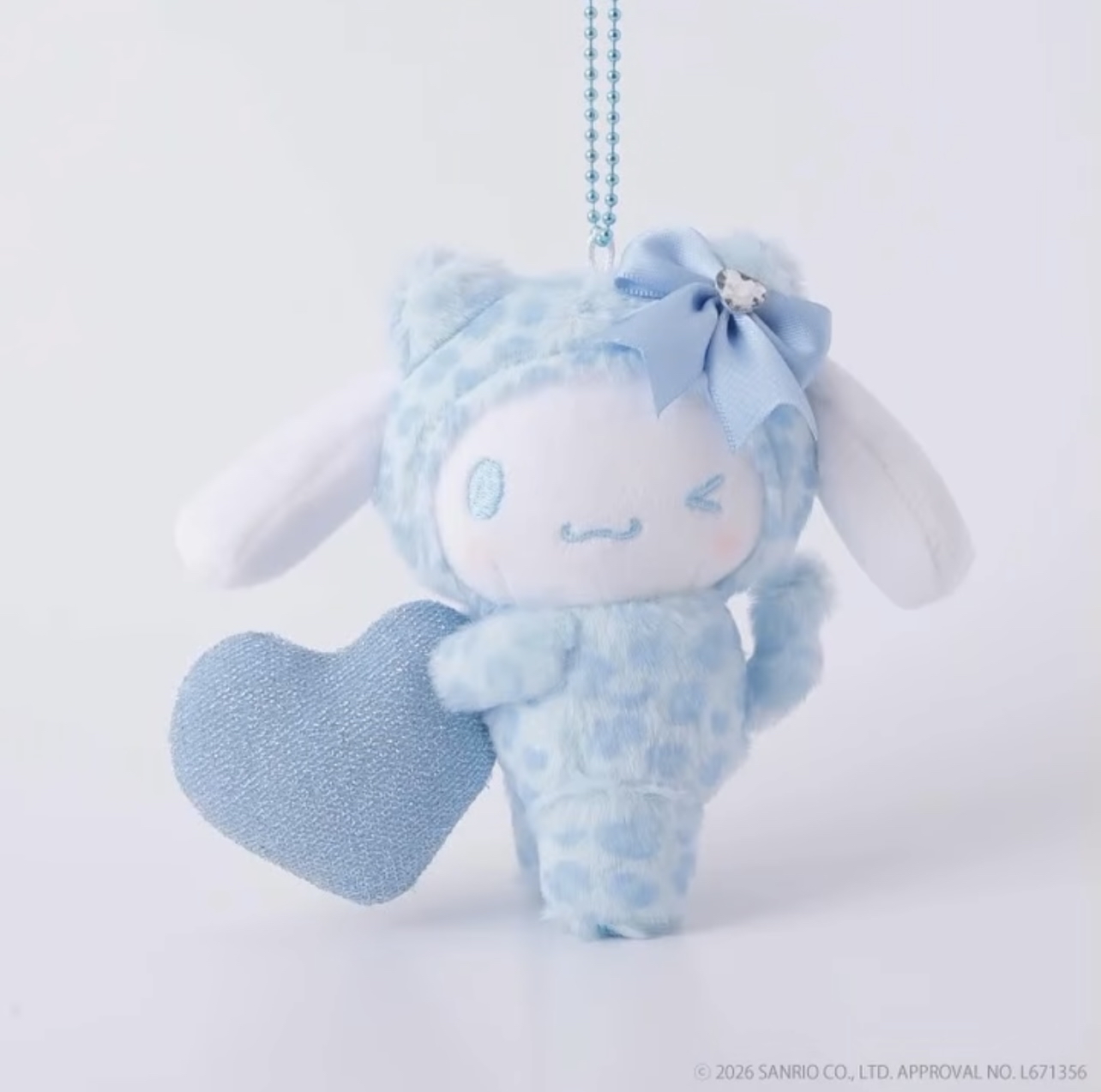 （約7月中到貨）🎌日本限定 🎌 Sanrio 豹紋愛心造型公仔掛飾💕