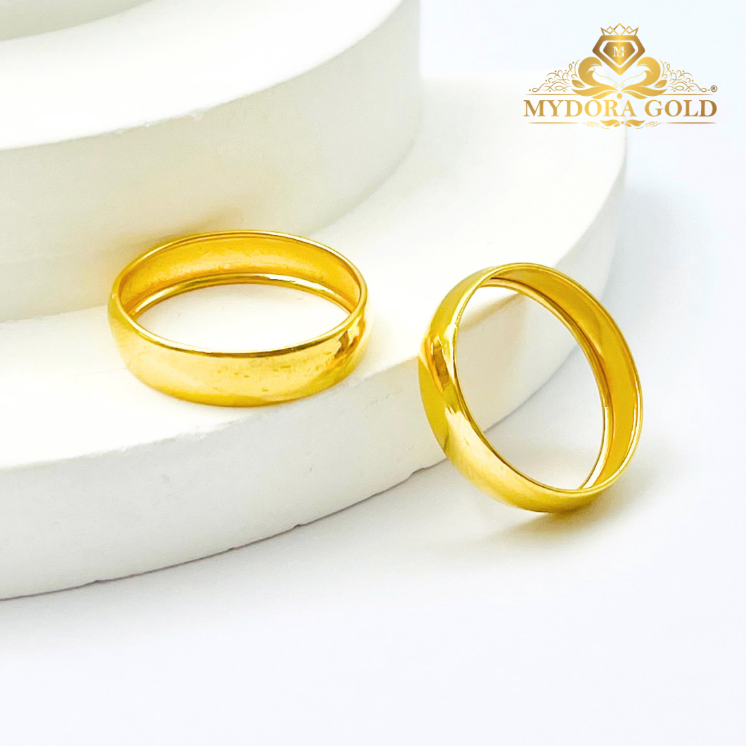 MYDORA Cincin Belah Rotan Licin | Lord of the Ring | EMAS 916/22k