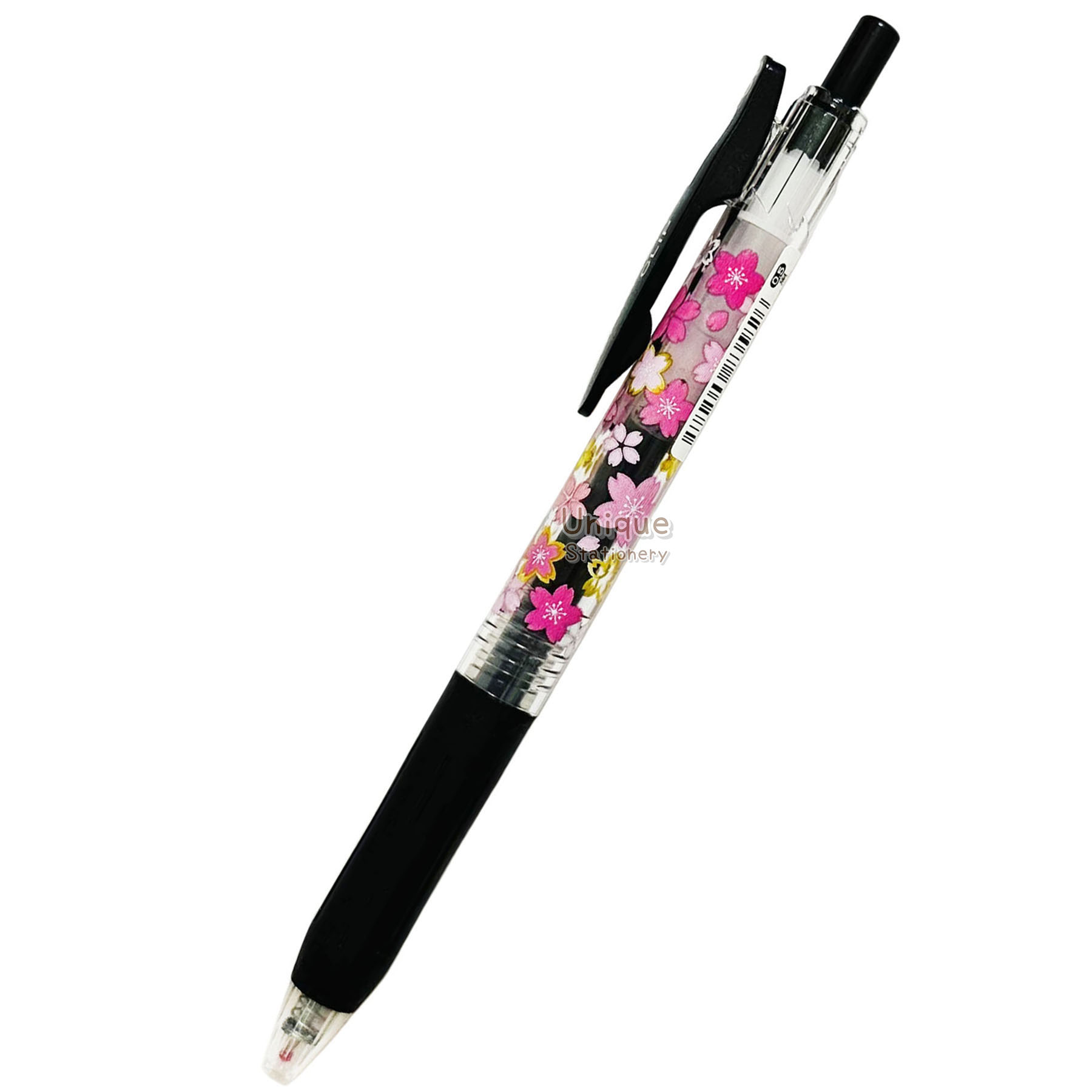 櫻花 日系花紋系列 日本製 Zebra SARASA CLIP 0.5mm 黑色 啫喱筆 (835826)