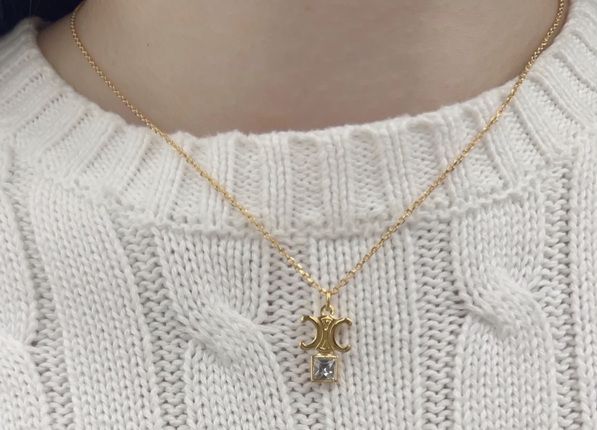 快閃優惠⚡️Celine Triomphe 頸鏈 可調節 40/42/44cm