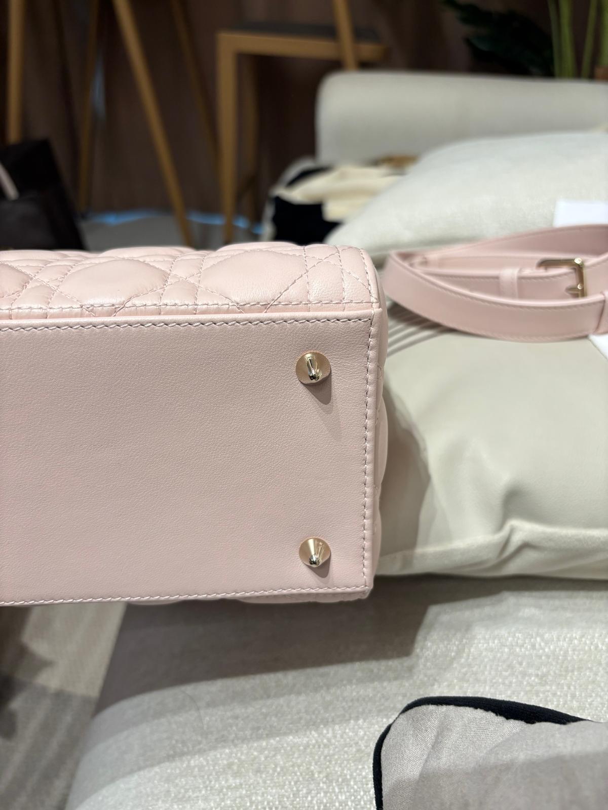 全新Dior Lady Dior Pink Medium 100%Authentic, 全新✅收據✅證書 ✅dust bag✅Box