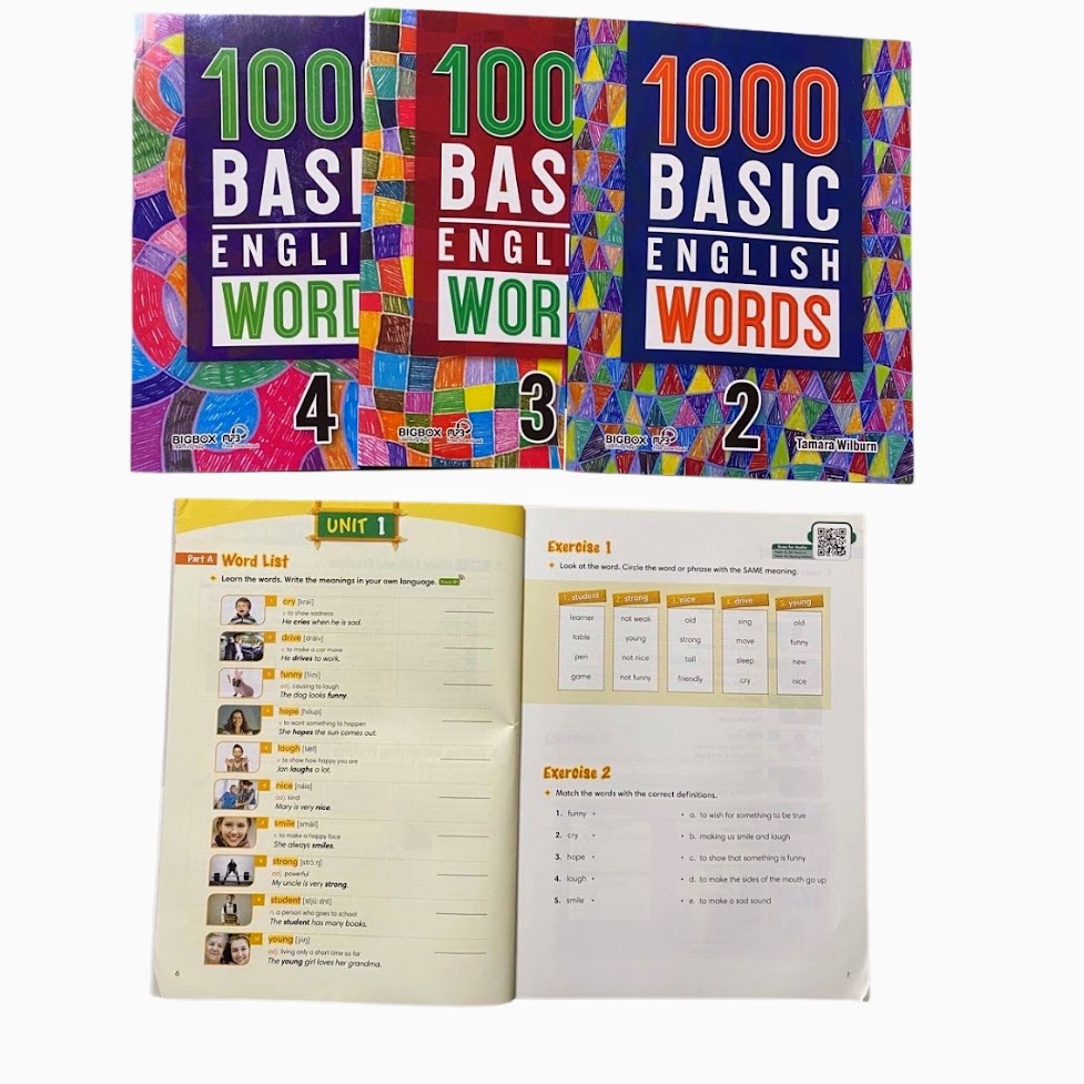 1000 basic English words 4 books | 小學中高年級｜ B180