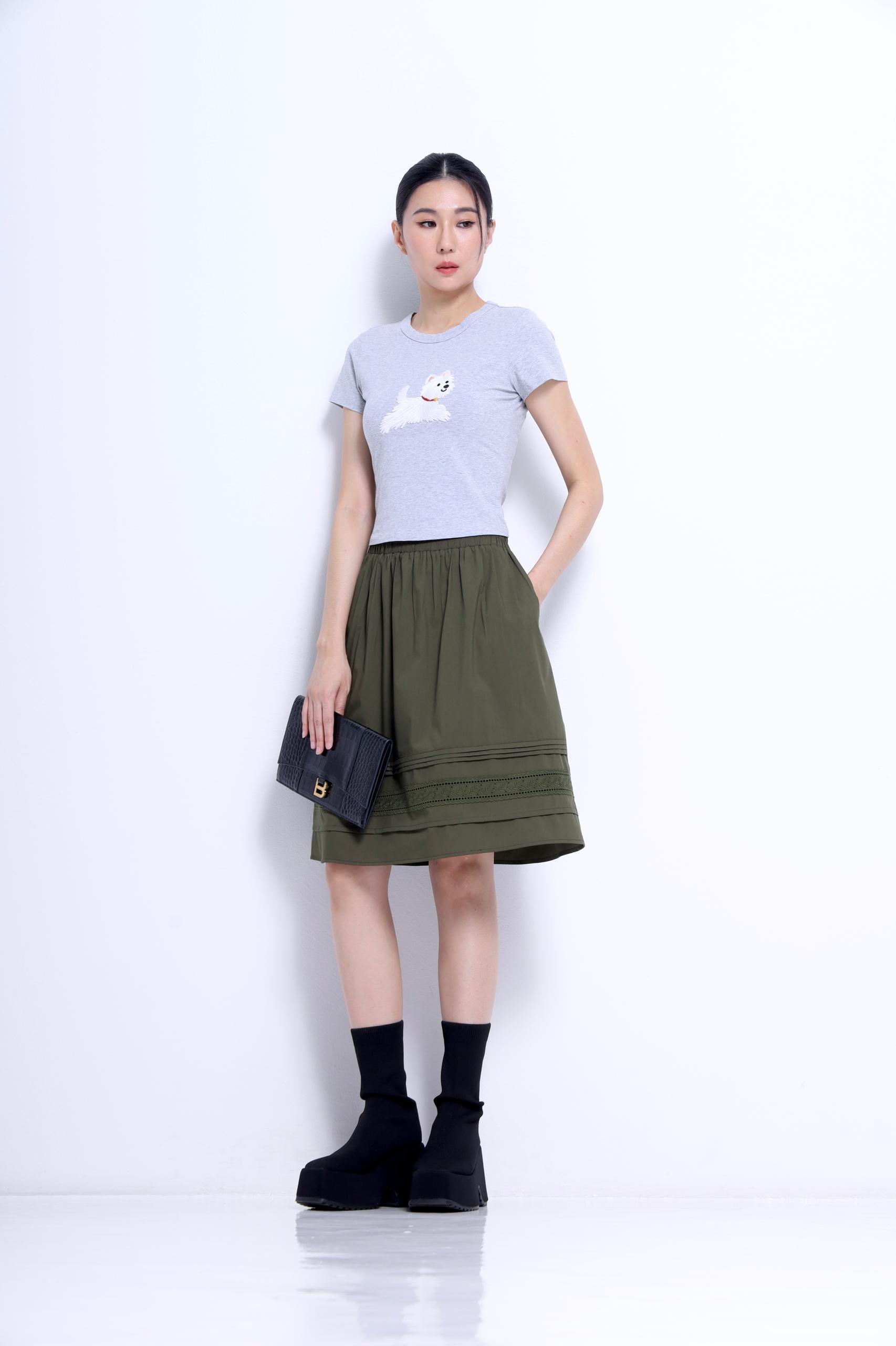 CB2782 EMBD DOGGY TEE TOP