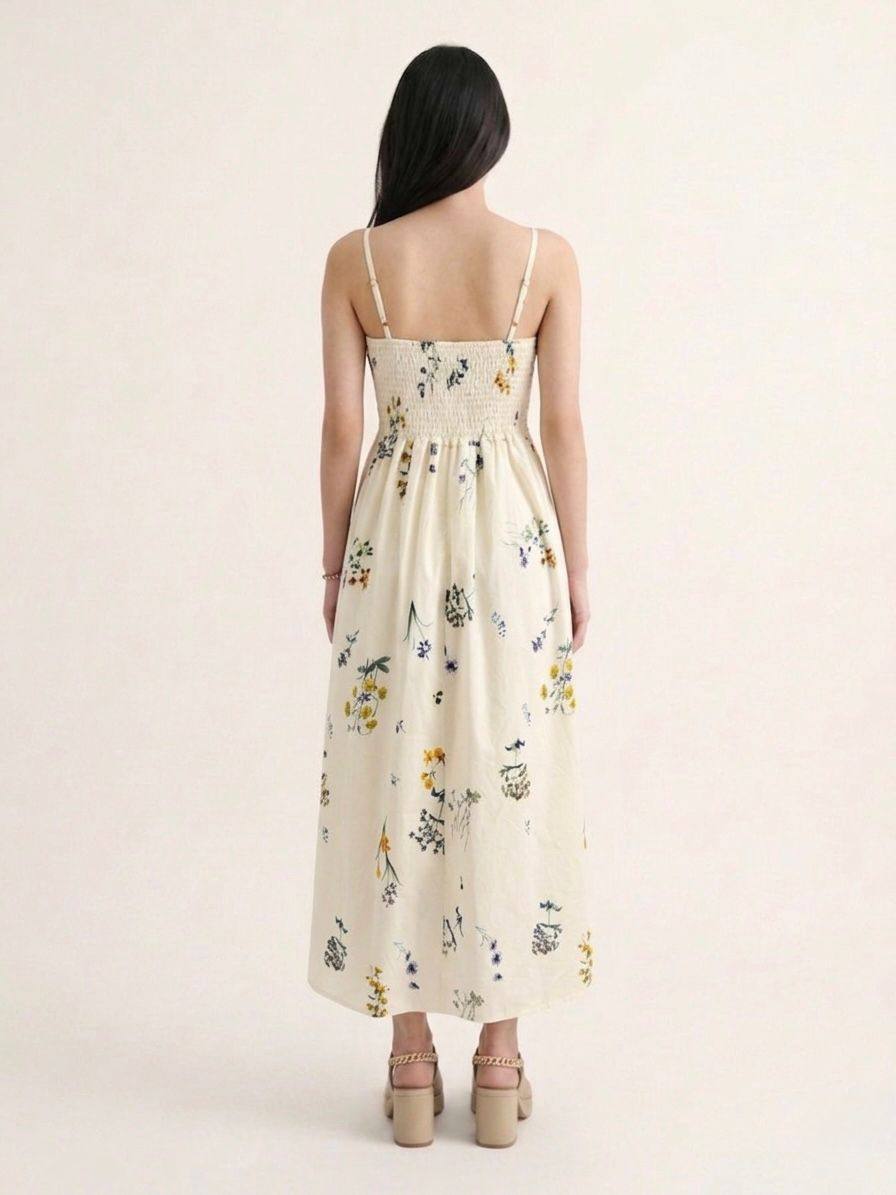 W6225 - Soft Floral Dress