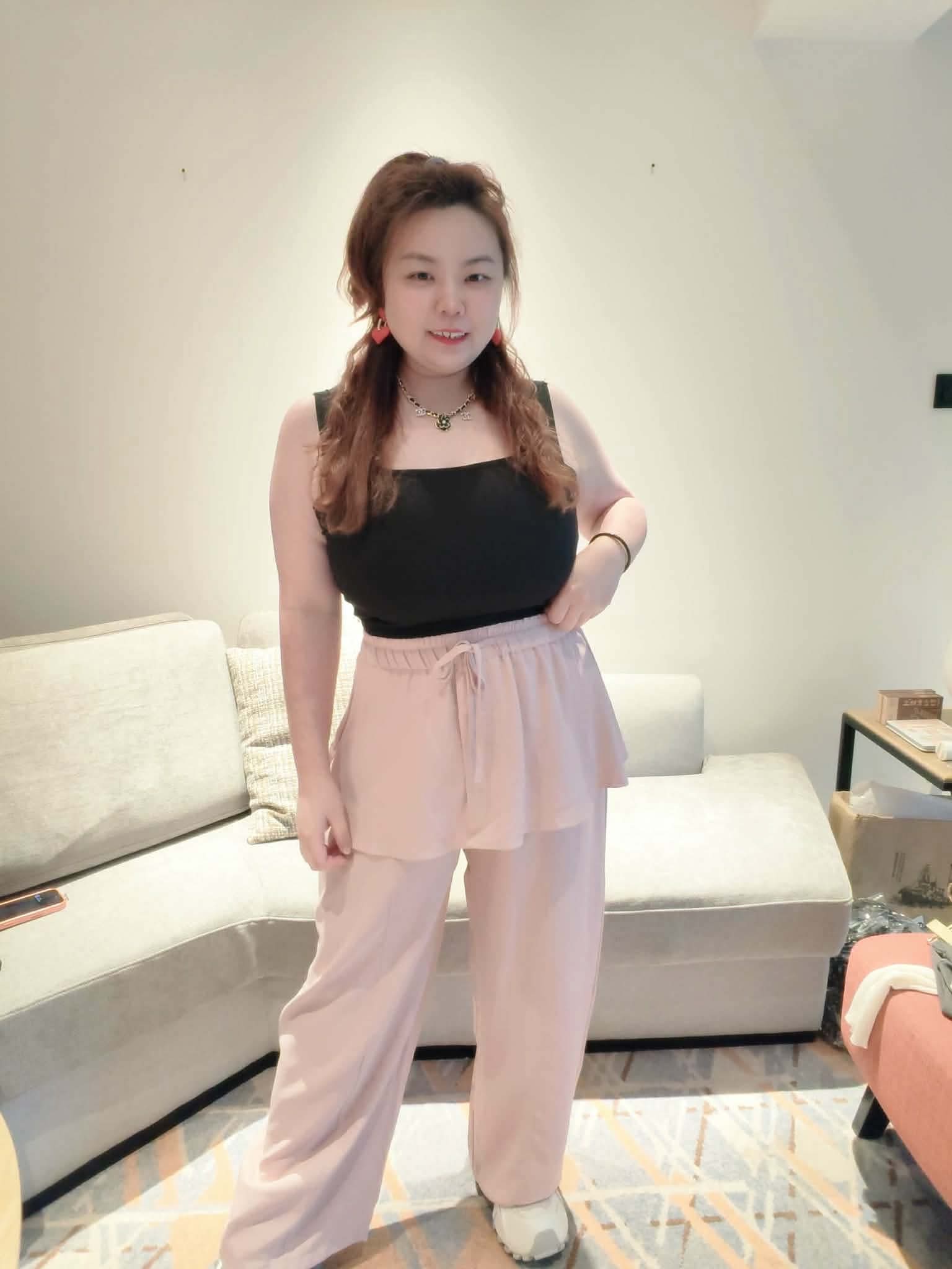 YPB06 1939 法式荷叶边直筒休闲长裤