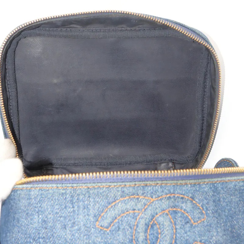 Chanel Coco Mark Denim Vanity Handbag