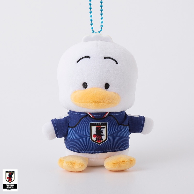 🌸 【預訂】AHIRUNOPEKKLE 公仔掛飾 - Sanrio x Japan National Football Team Ver. 2026