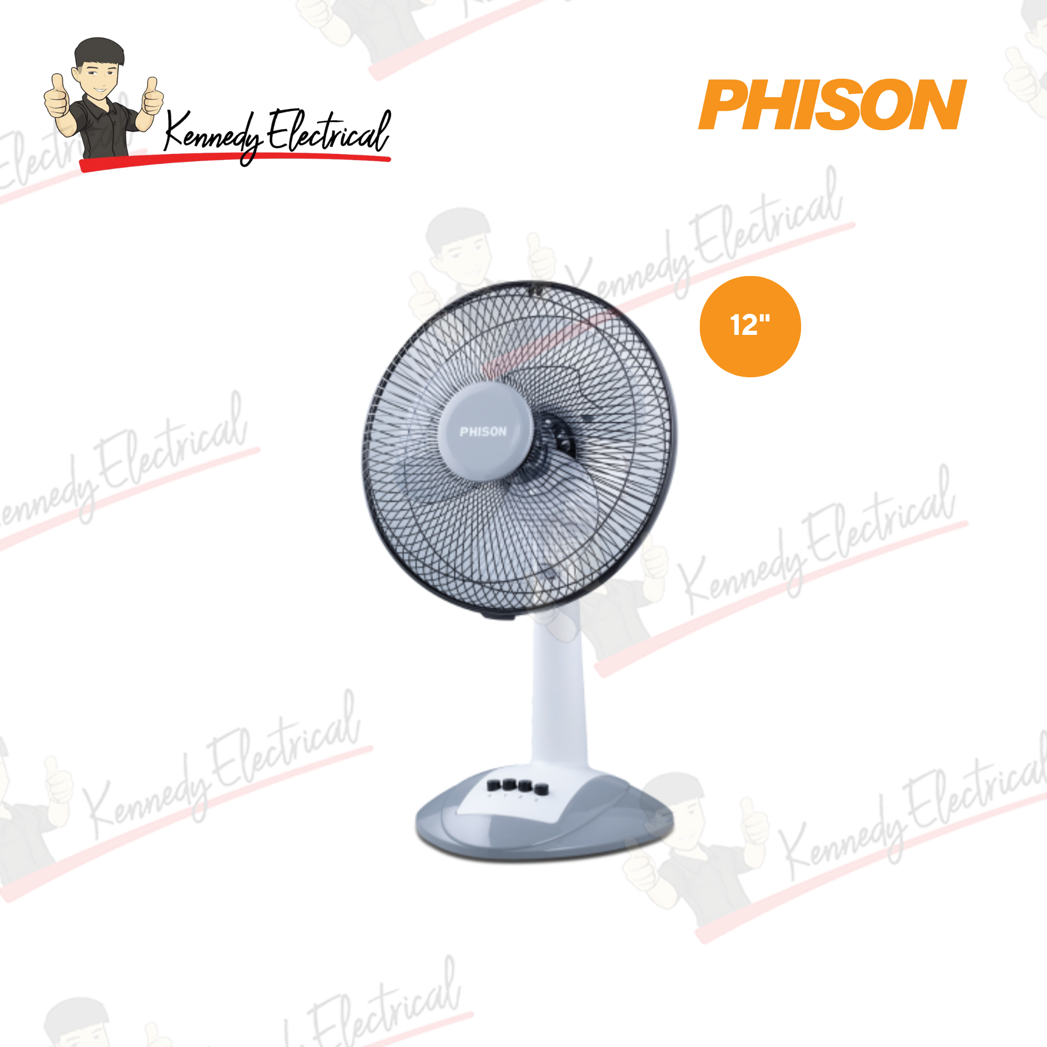 Phison 12" Table Fan With AC Motor PTF-4120
