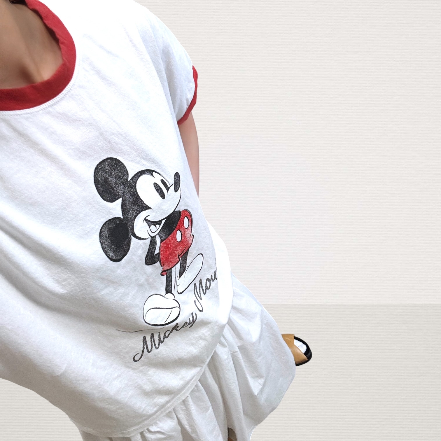 221223 Mickey 領拼色Tee