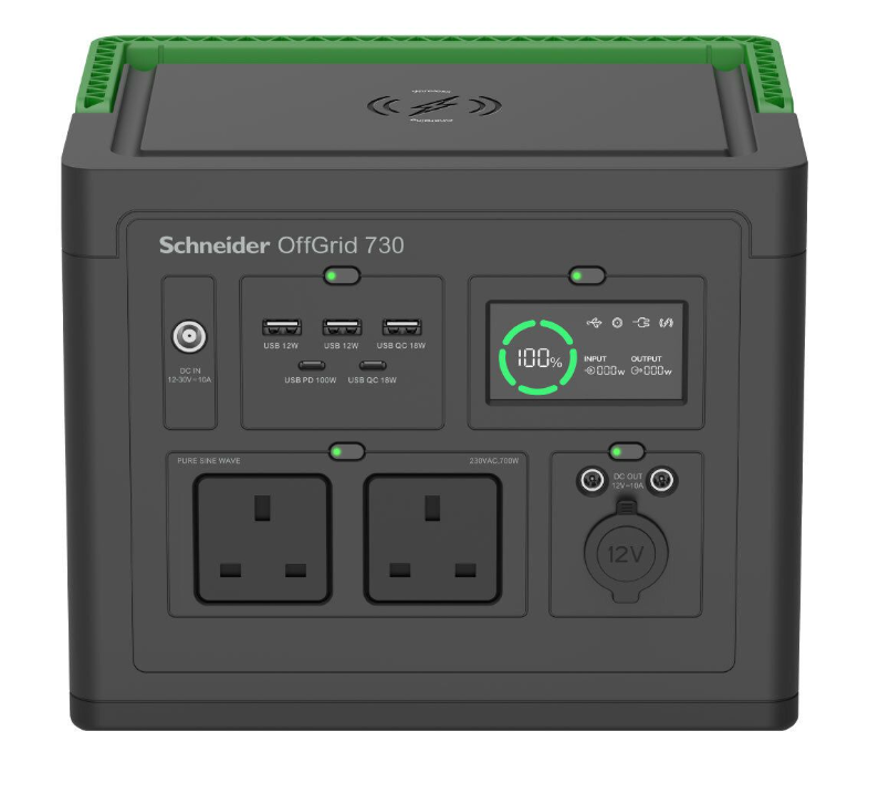 施耐德電氣 - (738Wh) Schneider OffGrid 手提式流動電源(PPS730-UK) #大容量流動電能站 #移動電源 #外置電