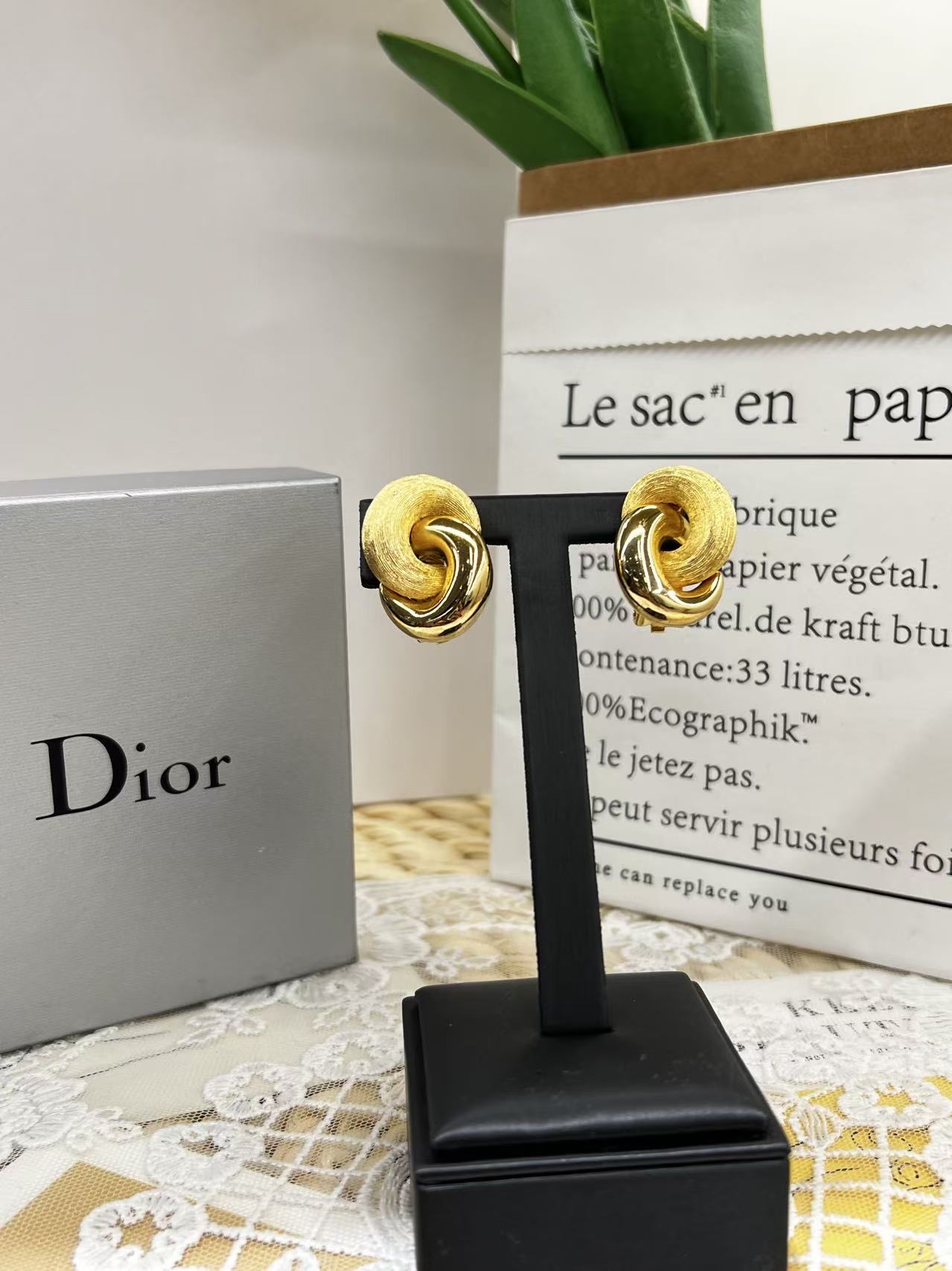 Christian Dior Vintage Love Knot Earrings