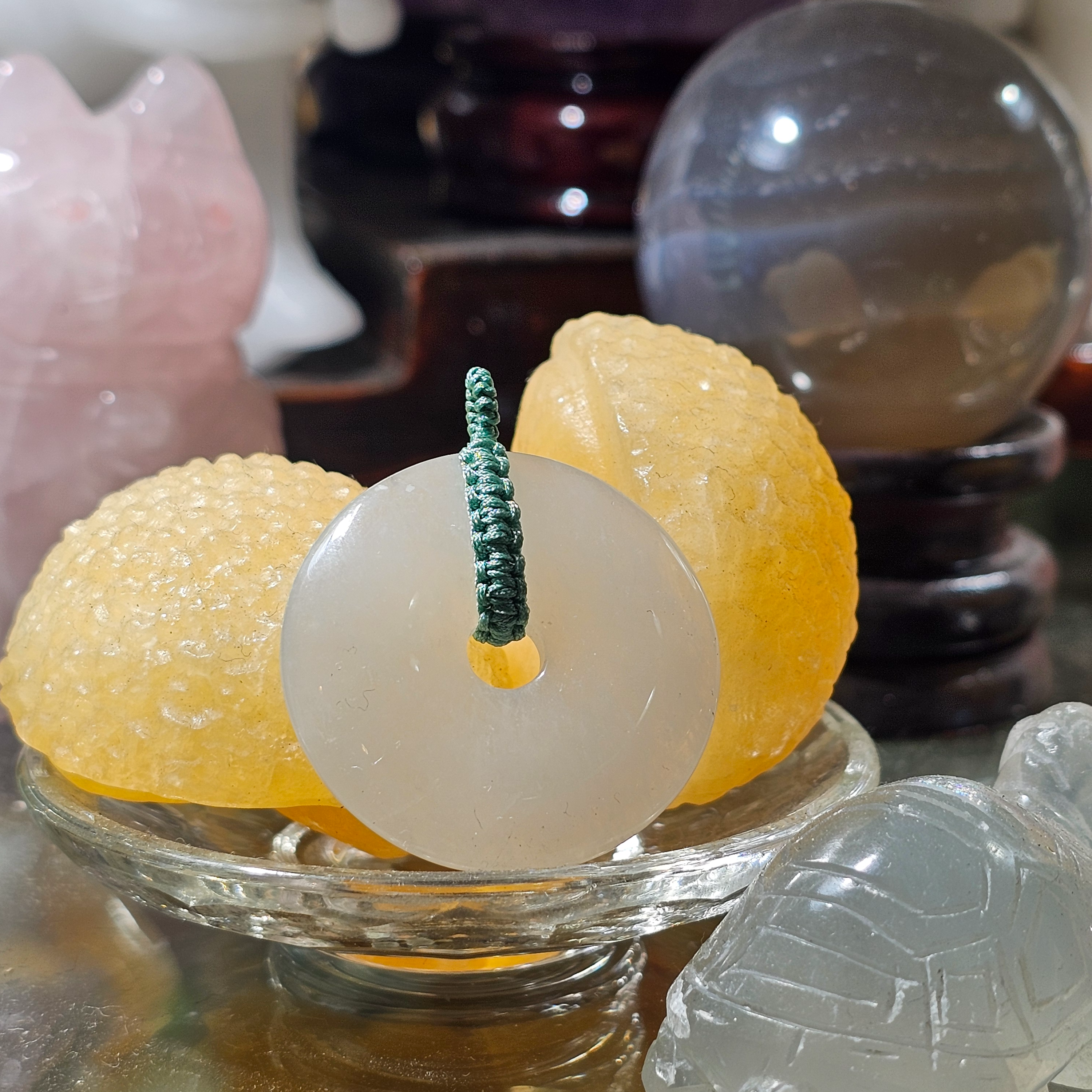 白東寧玉平安扣吊咀