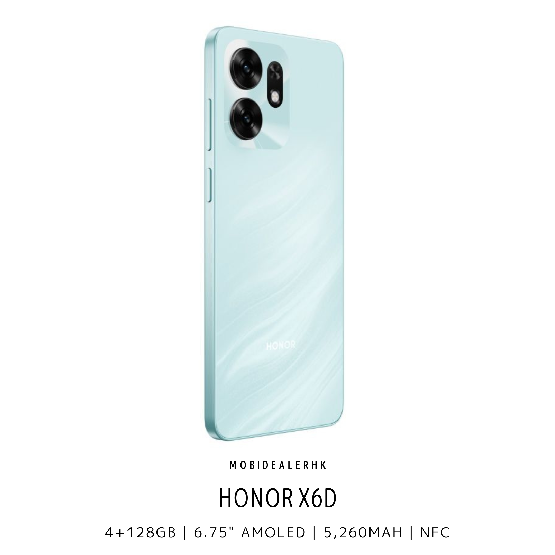 Honor X6D | 榮耀 X6D | 5G | 智能手機 | 4+128Gb | 6.75" AMOLED | 5,260mAh | NFC