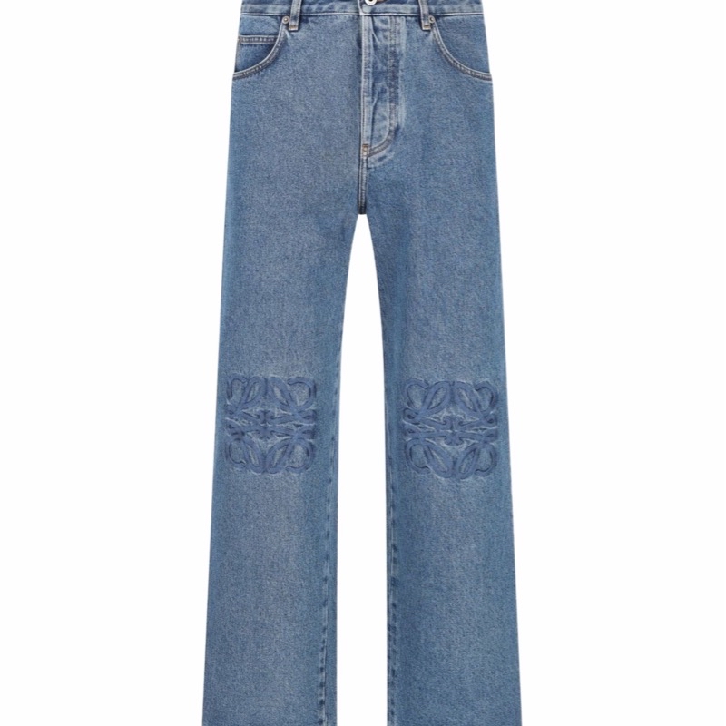 Loewe 男士 腰带环牛仔裤