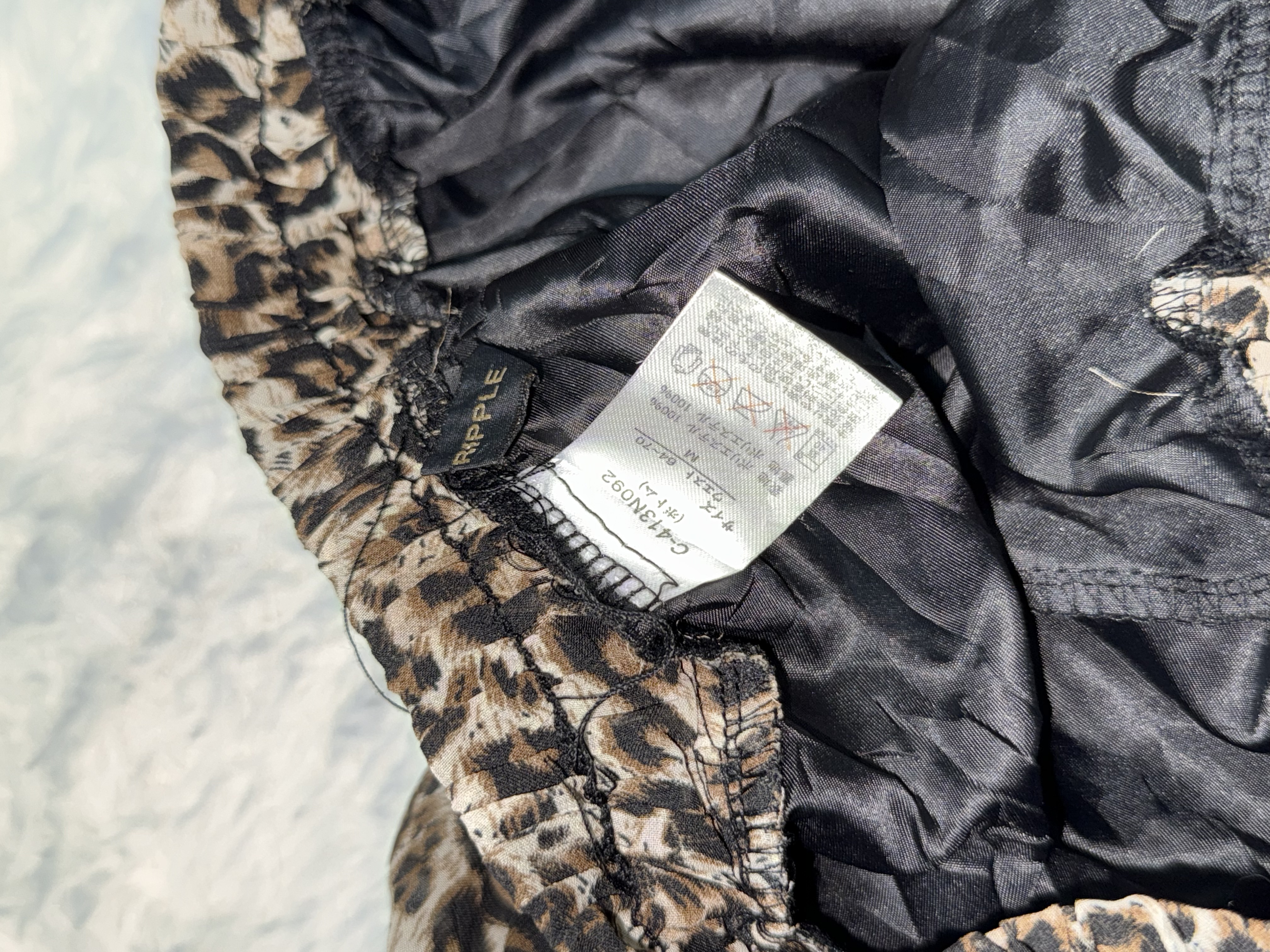 Leopard Print Layered Ruffle Mini Skirt 