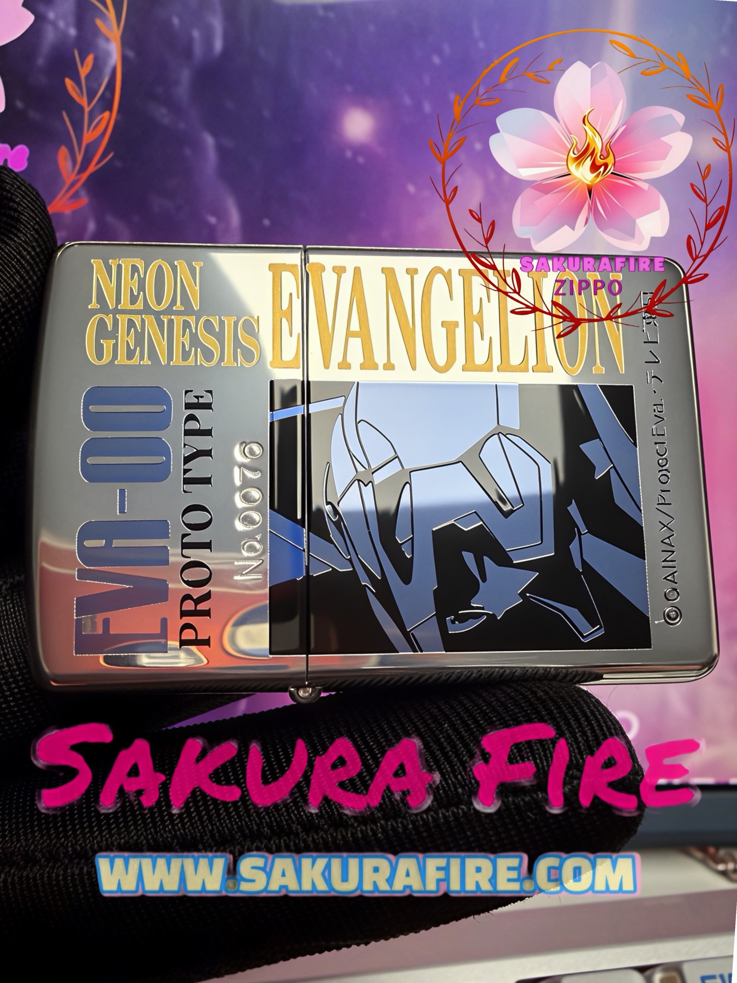 🔥Zippo🔥 2001年 日版 《新世紀福音戰士EVA》-綾波麗 EVA 5th Anniversary  鍍銀鏡面蝕刻&鍍金浮雕 5週年限量紀念版 古董打火機 