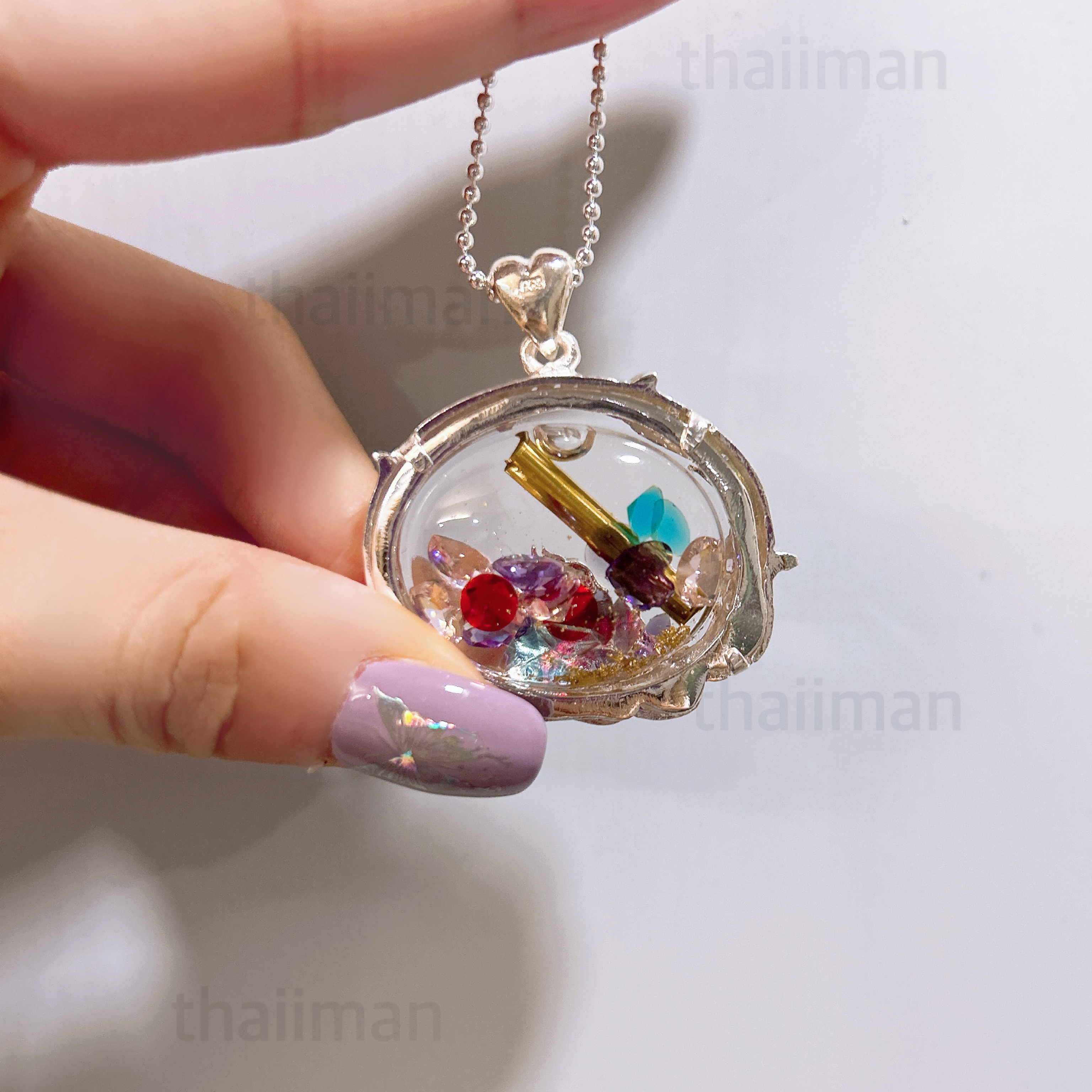 🔱阿贊毆查 純銀狐仙吊墜