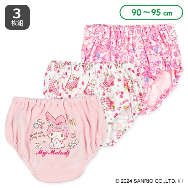 🇯🇵預訂 日本直送🇯🇵My Melody滿印女童內褲三件套裝