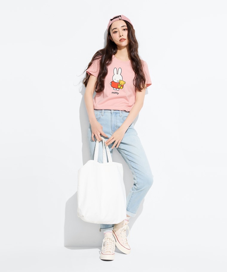 💚預訂 台灣直送💚Miffy兩色印花成人女裝親子款純棉短袖T恤