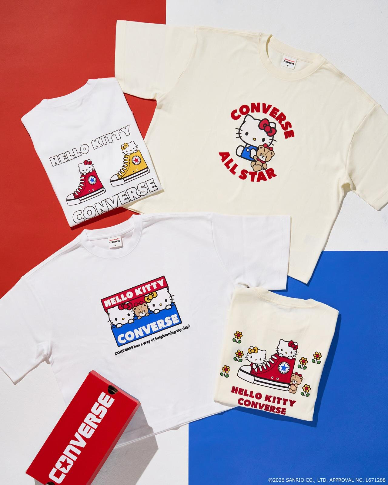 🎀【預訂】CONVERSE × Kitty Ivory T-shirt