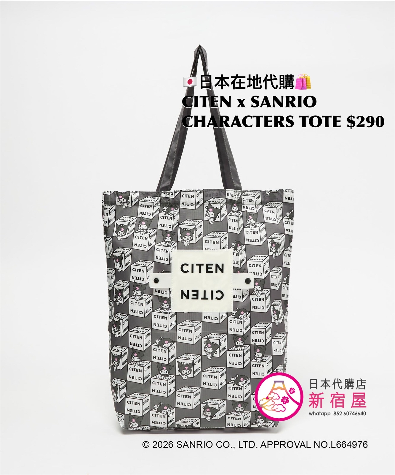 CITEN x SANRIO CHARACTERS TOTE
