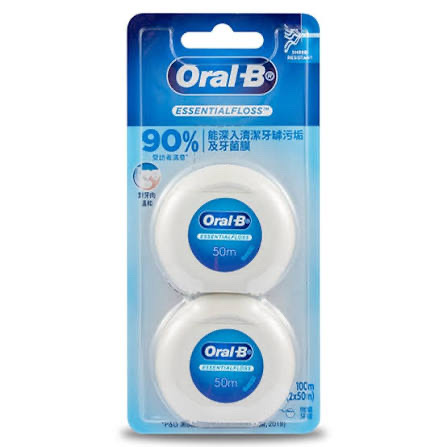 Oral-B 微蠟牙線50米 x2    6/盒