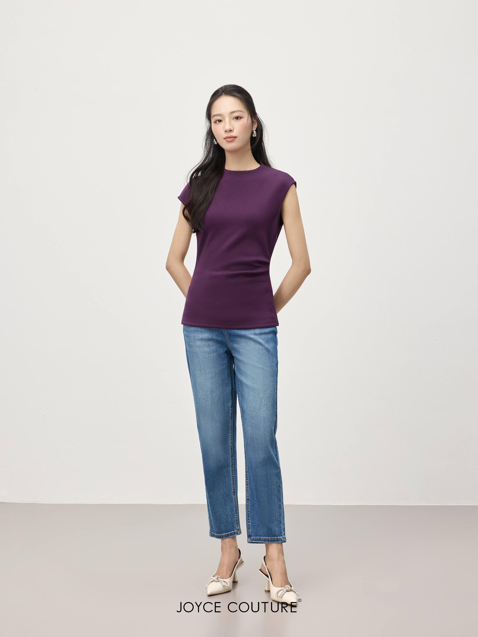 无袖不对称上衣 T0070