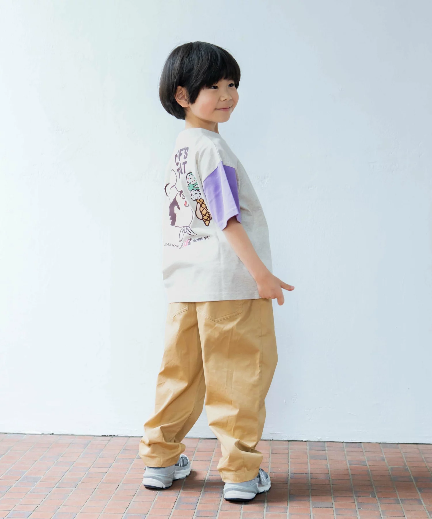 🆕【⭐訂購⭐】🇯🇵日本直送 🌀Baking Baskin-Robbins系列 復古手繪風 拼色袖 短袖 tee［2款選］🌀 [ELHA-0033][260908]