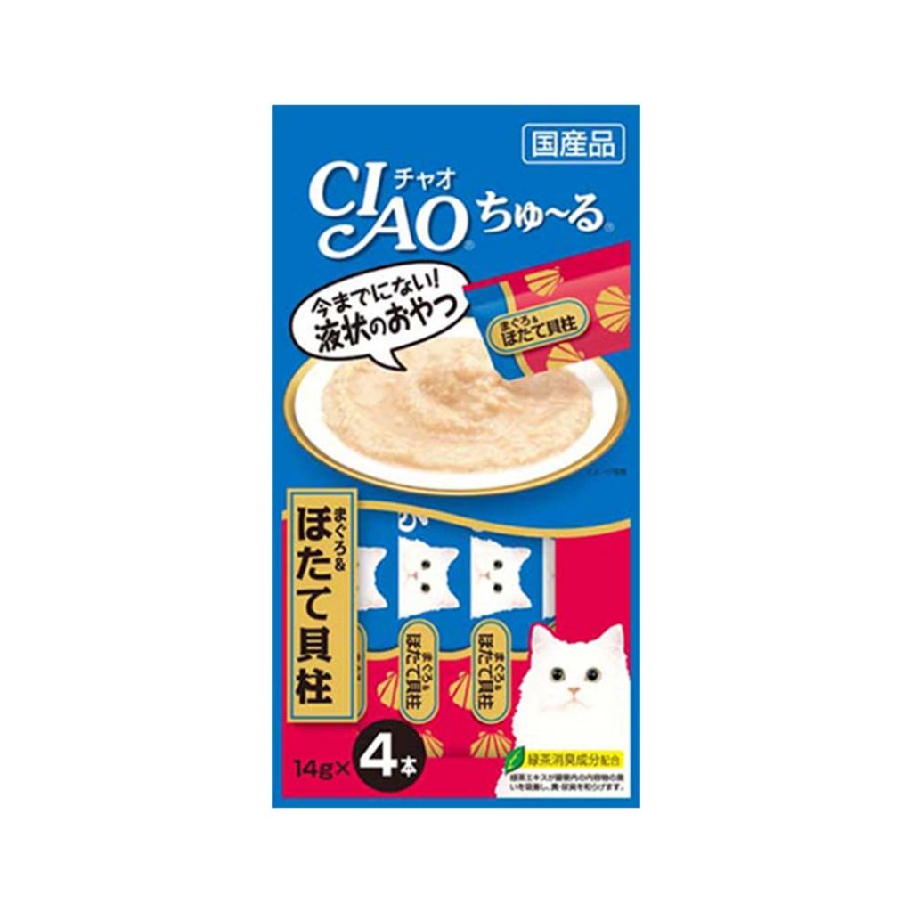 CIAO 超奴 (正貨)貓零食 肉泥醬 14gx4