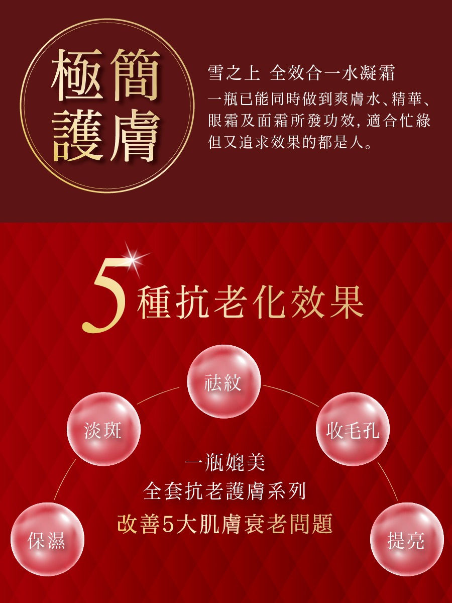 Yukinoue 雪之上｜全效合一水凝霜 80g 收毛孔 提亮 祛皺 淡斑 保濕