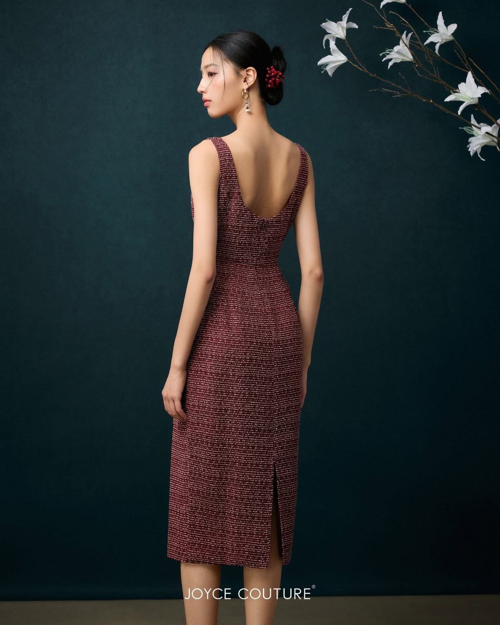 吊带小香风连身裙 D0097