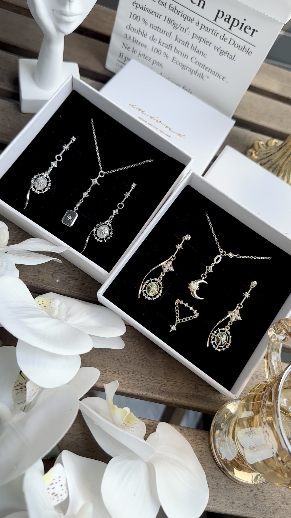 |組合裝| 貝殼幻光星耳環🐚+星光頸鍊✨