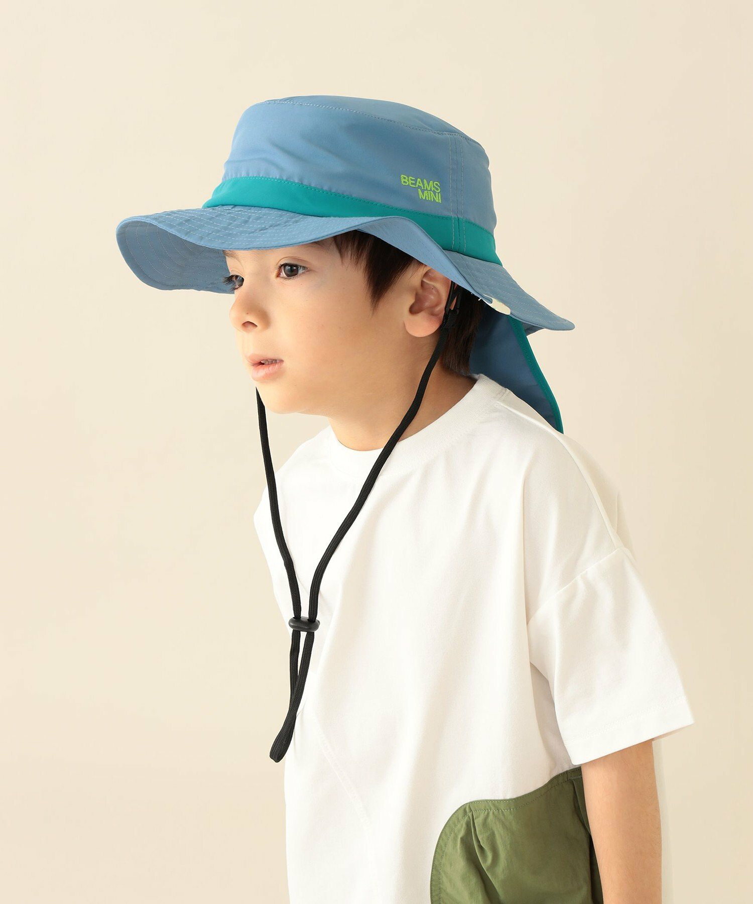 🆕【⭐訂購⭐】 🇯🇵日本直送 🌀#BEAMS mini 刺繡 雙色 便攜 漁夫帽[連遮陽罩]［3款選］🌀 [ELEA-0100][260611]