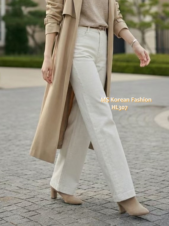 HL307 韓國🌼Howluk春版彈力棉闊筒褲